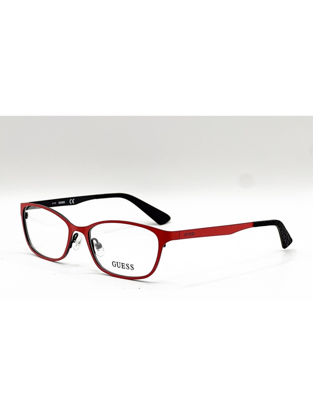 Guess GU2563 067 Matte Red Rectangle Authentic Eyeglass Frames 52-16